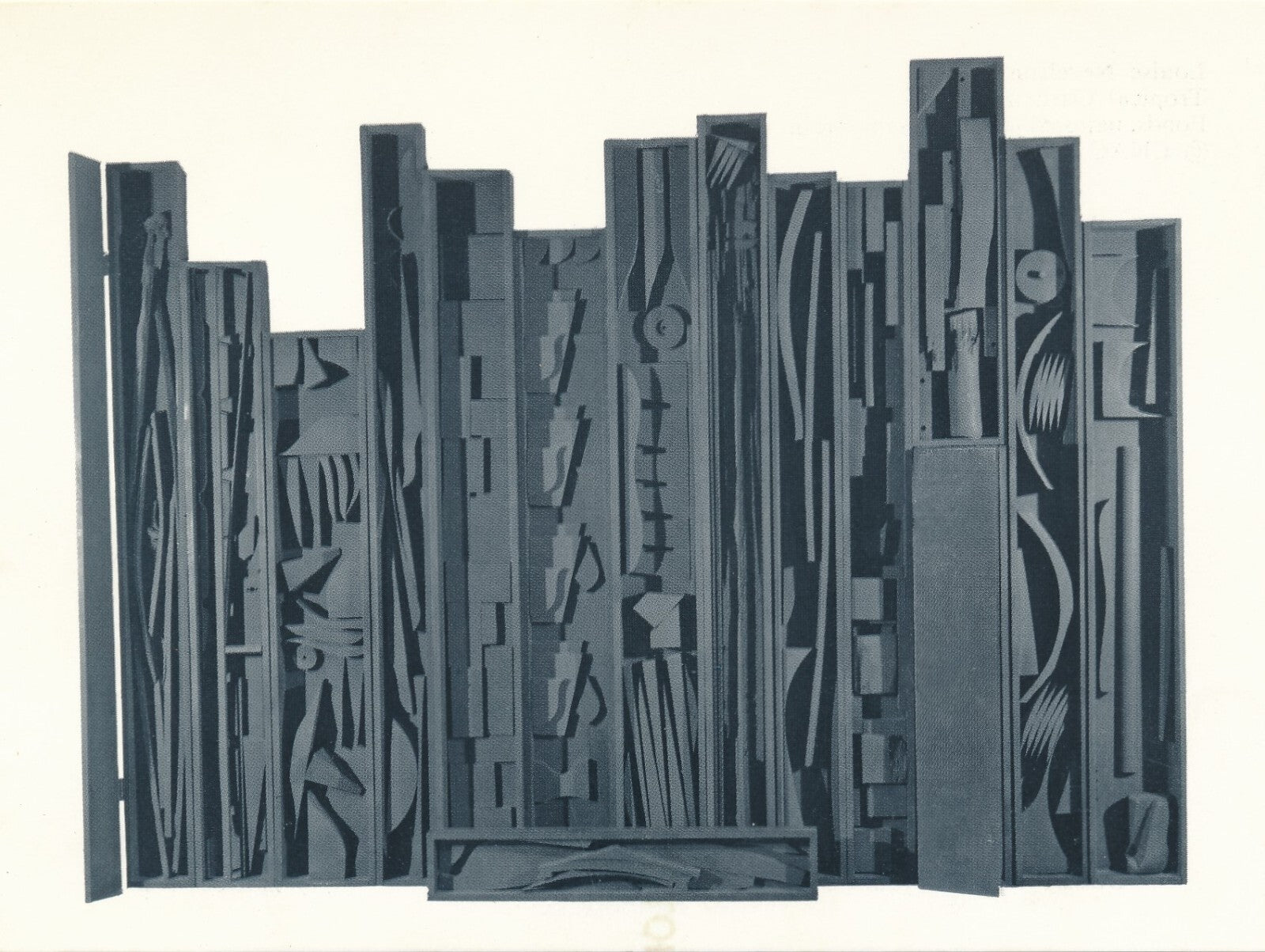 Louise NEVELSON catalogue exposition CNAC et photo, invitation, flyer 1974