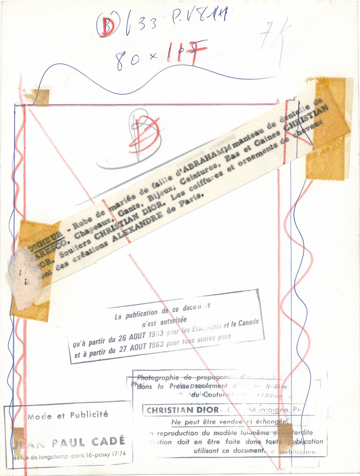 Mode mariée Abrahamm chapeaux gants bijoux ceintures bas soulier DIOR photo