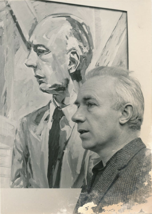 GERRIT VAN 'T NET photo photographie années 1950 peintre hollandais Zeggeren
