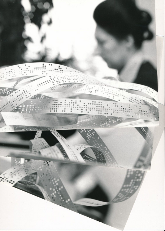 Bandes perforées transmission de l’information IBM 3 photo photographies