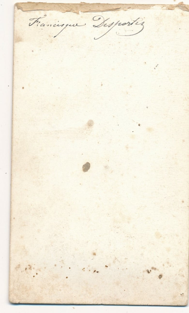 Francisque DEPORTES peintre photo carte visite albumine Chailly 