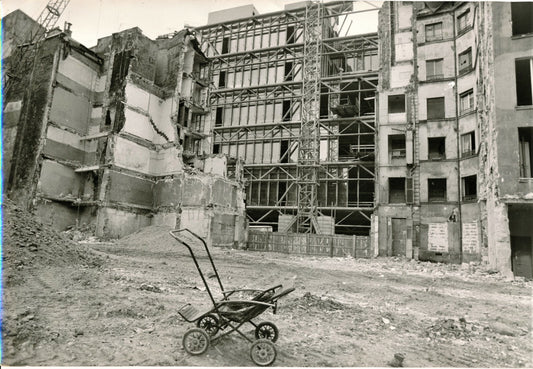 Paris Plateau Beaubourg destruction photo argentique époque Laurent Maous