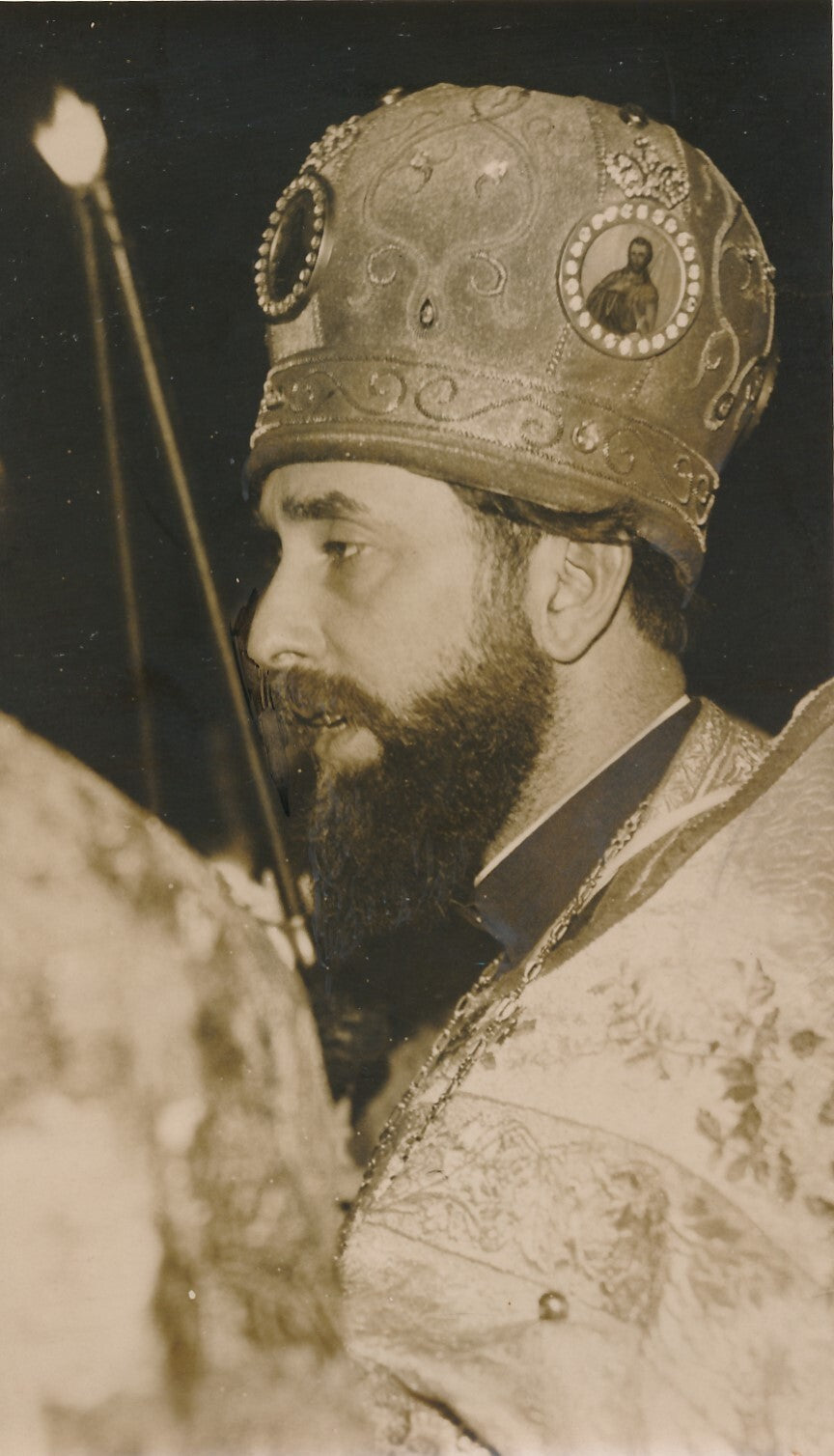 Eglise russe à Paris 1931 Mgr. Benjamin Fedchenkow photo photographie époque