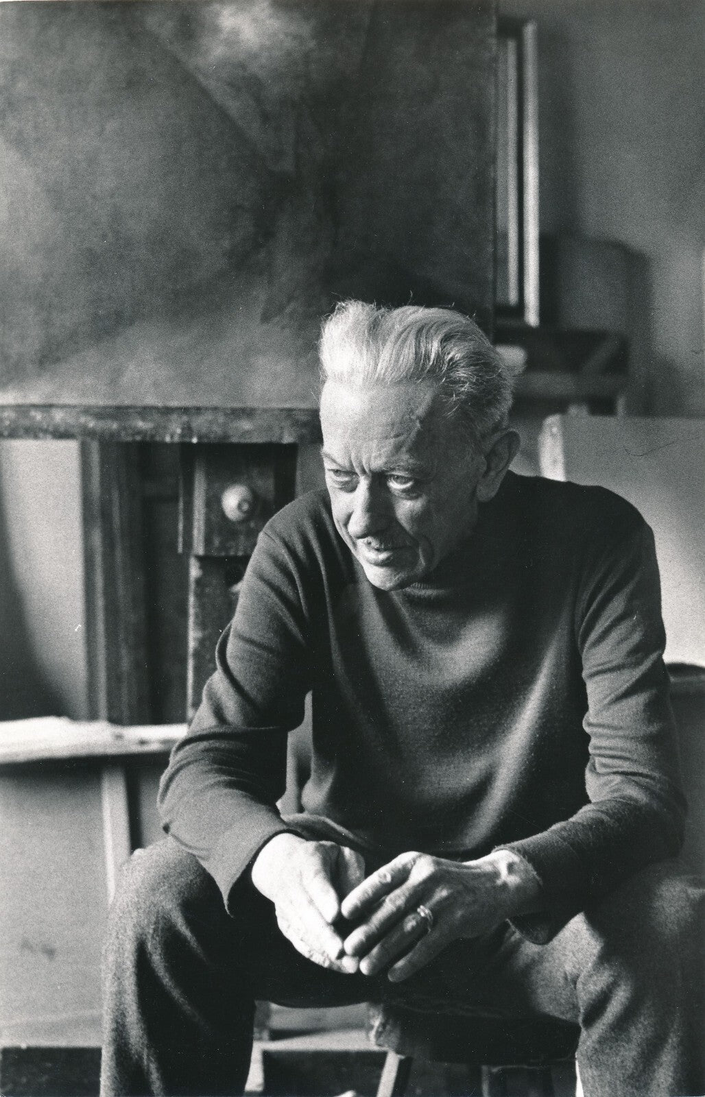 Joseph SIMA peintre photo photographie époque atelier peinture