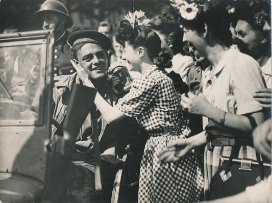 Libération de Paris août 1944 contretype argentique photo photographie
