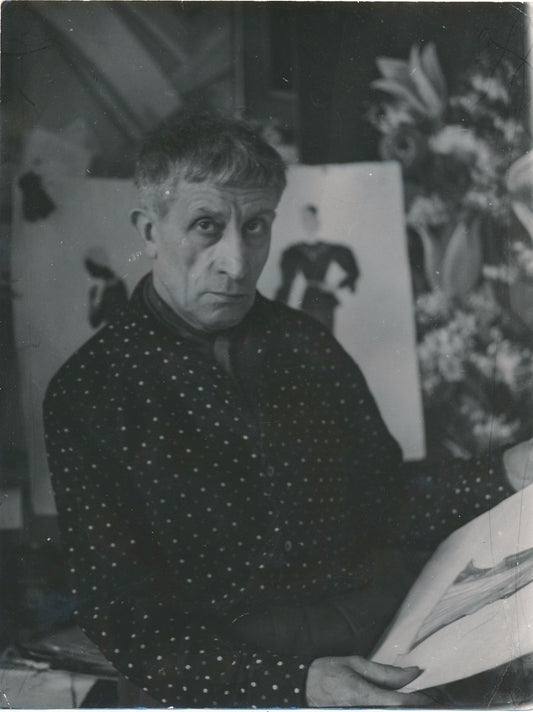 photo Georges Douking tirage argentique époque Nordmann v. 1950 peintre cinéma