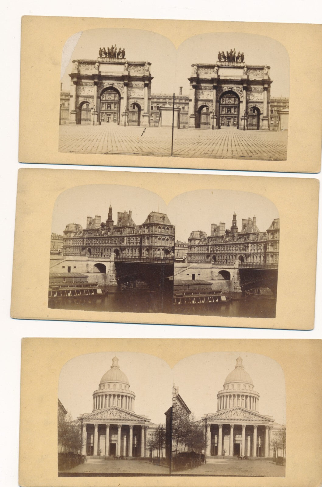 Paris 20 cartes stéréoscopique photo photographie 1860-1901 stéréo stereo