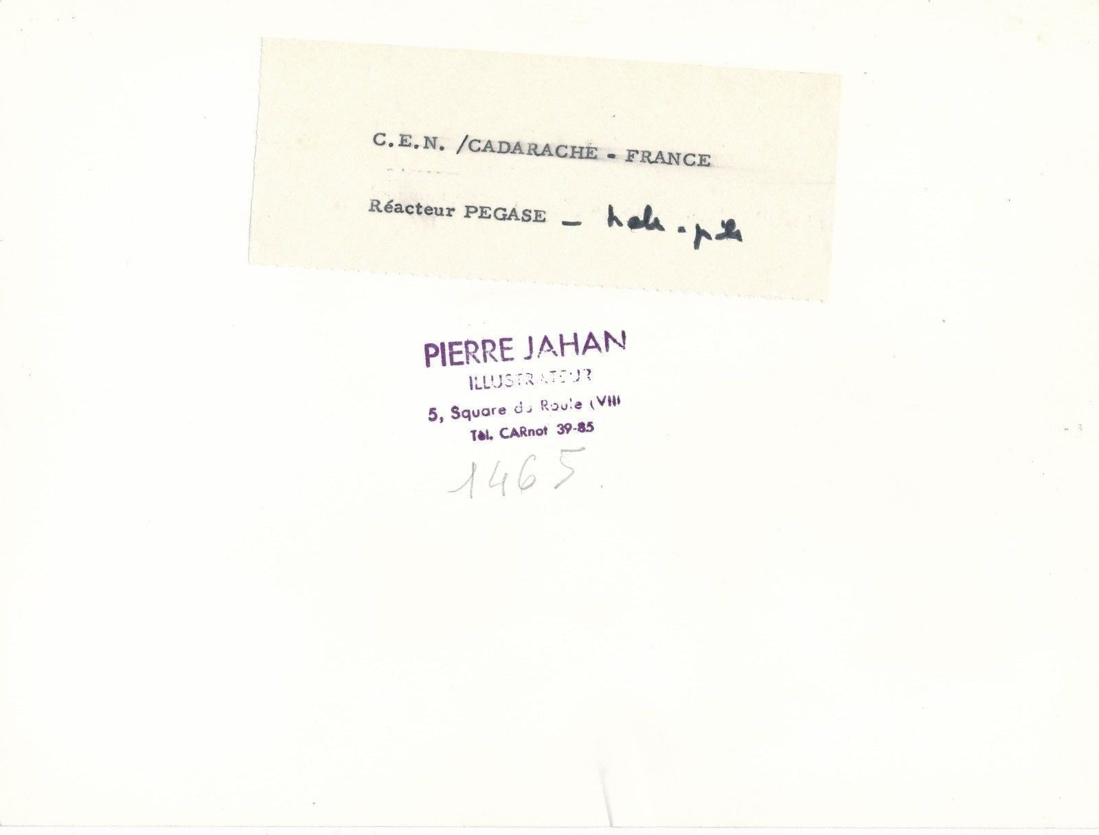 photo Nucléaire Cadarache Bouches-du-Rhône Pégase argentique époque Jahan