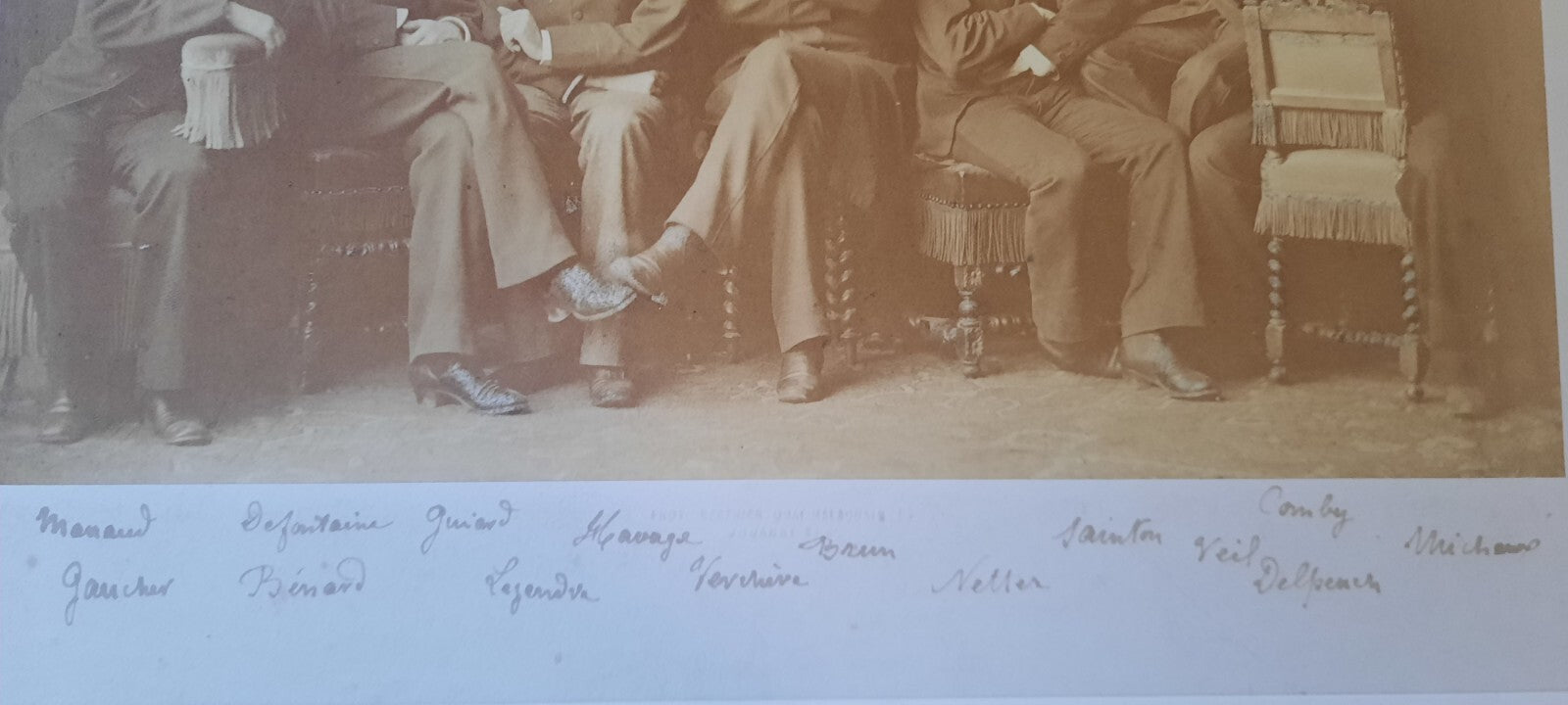 Hôpital Saint-Antoine photographie groupe médecins 1882 Damalex Peraire Terrier