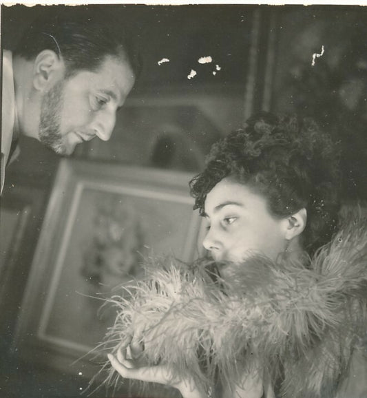 Jean-Gabriel DOMERGUE peintre modèle femme fourrure photo photographie v. 1930