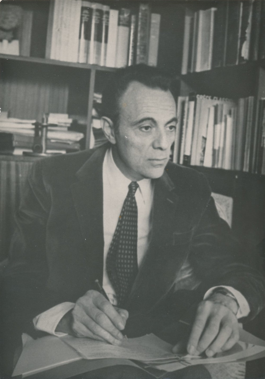 François Jacob (1920-2013), biologiste médecin photo argentique époque