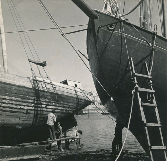 cale sèche coques navire peut-être La Rochelle photo photographie Bracher