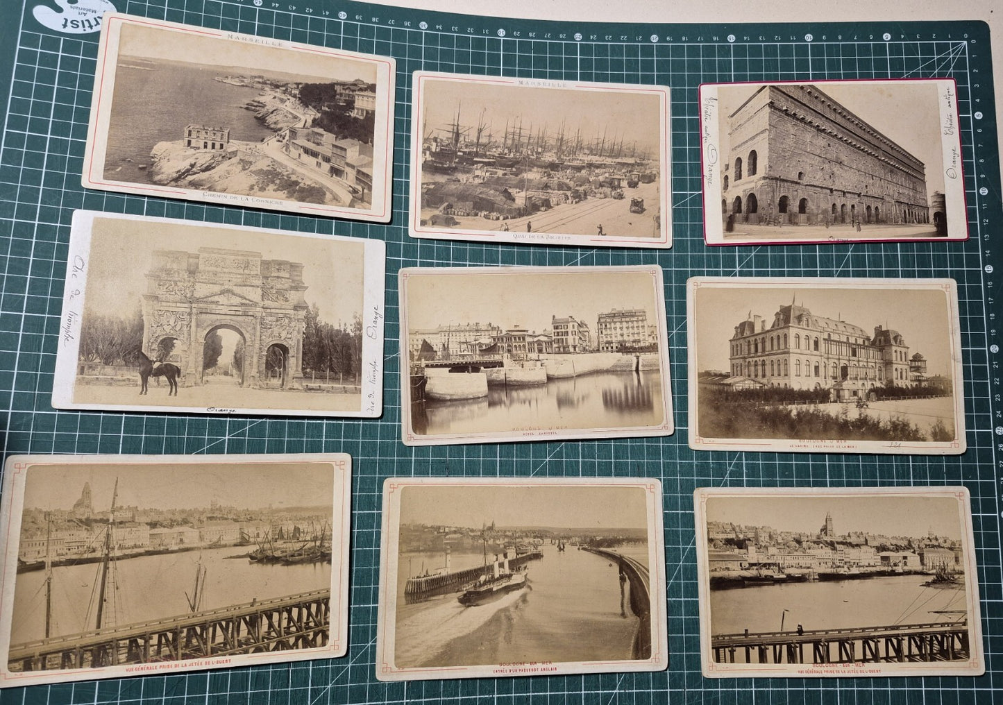 Paris régionalisme lot 50 photographie albumine format carte cabinet photo