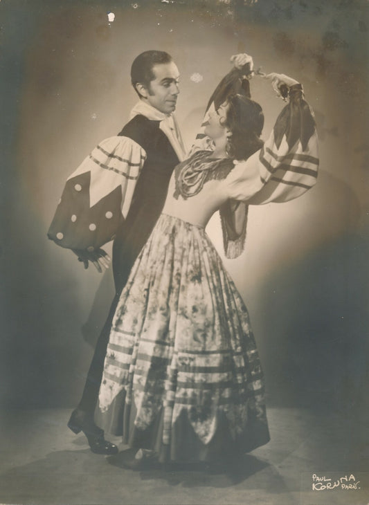 Paul KORUNA danse photo photographie couple danseurs tirage époque v. 1940