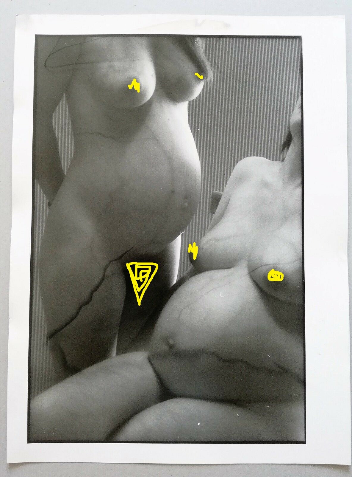 Etude femmes n° 2 photographie argentique époque v. 1980 curiosa