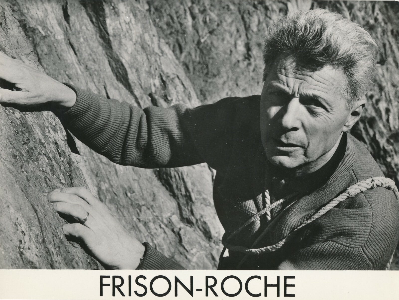 FRISON-ROCHE, alpiniste, écrivain photo photographie argentique époque