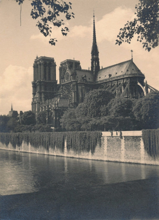 Tirage argentique d'époque Notre-Dame Paris Paris années 40 photographie