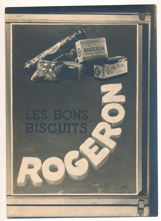 biscuits de Reims ROGERON photo d'une publicité photographie Paul Martial