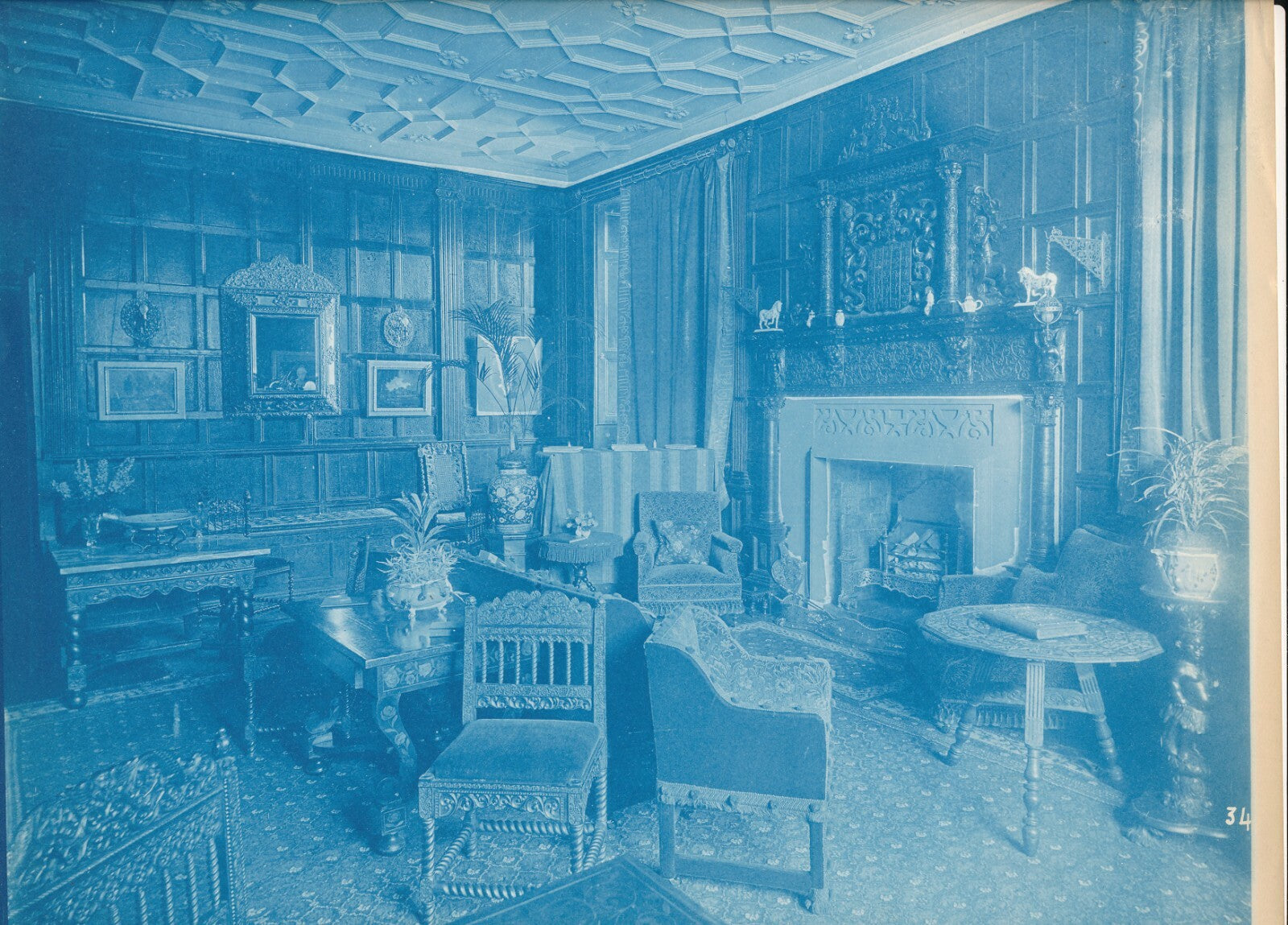 BEDFORD LEMERE and CO 10 cyanotype intérieurs anglais photo photographie photo