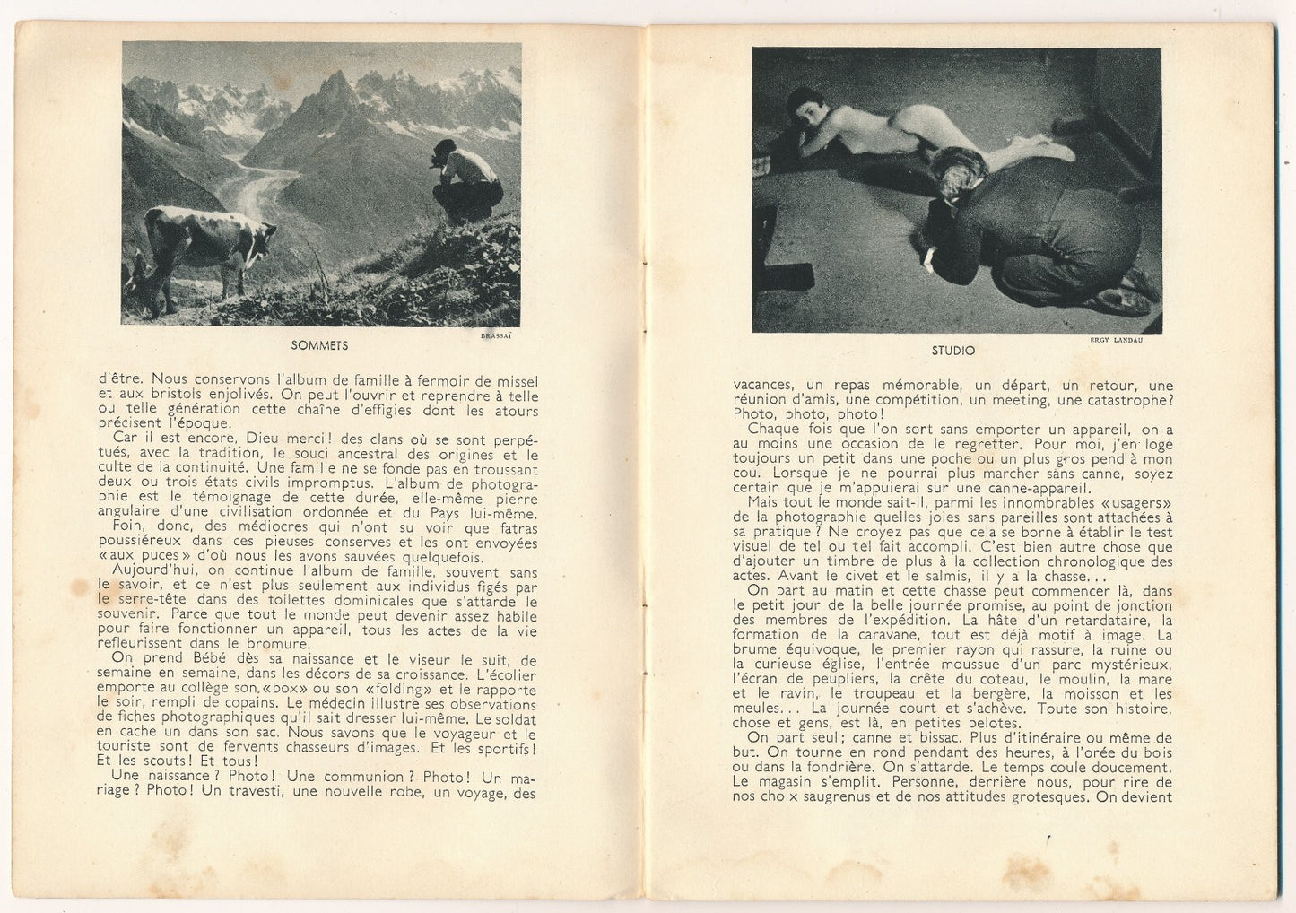 Emmanuel Sougez, Mieux Vivre La Photographie 1958 illustrations photographes