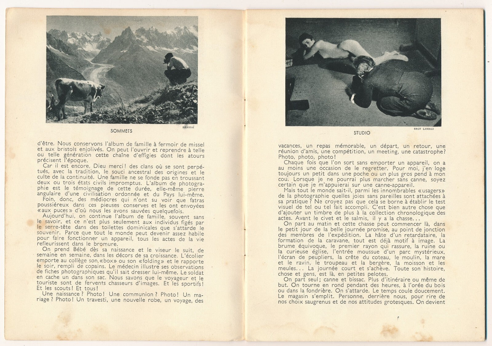 Emmanuel Sougez, Mieux Vivre La Photographie 1958 illustrations photographes