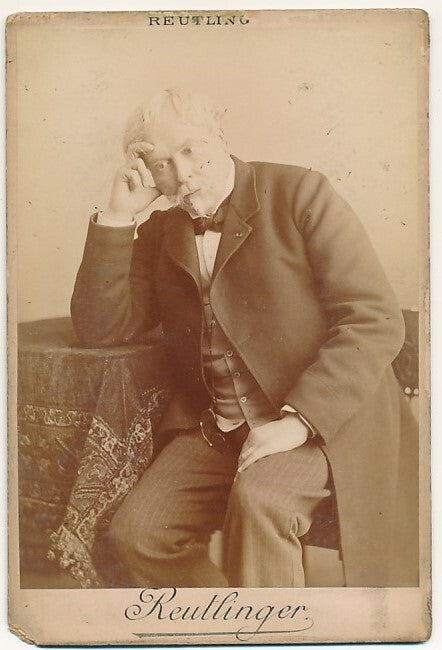 Edmond de GONCOURT photo photographie albumine carte cabinet