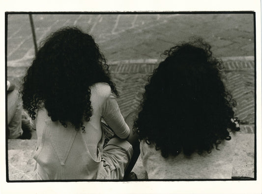 De dos cheveux femmes filles photo photographie argentique époque