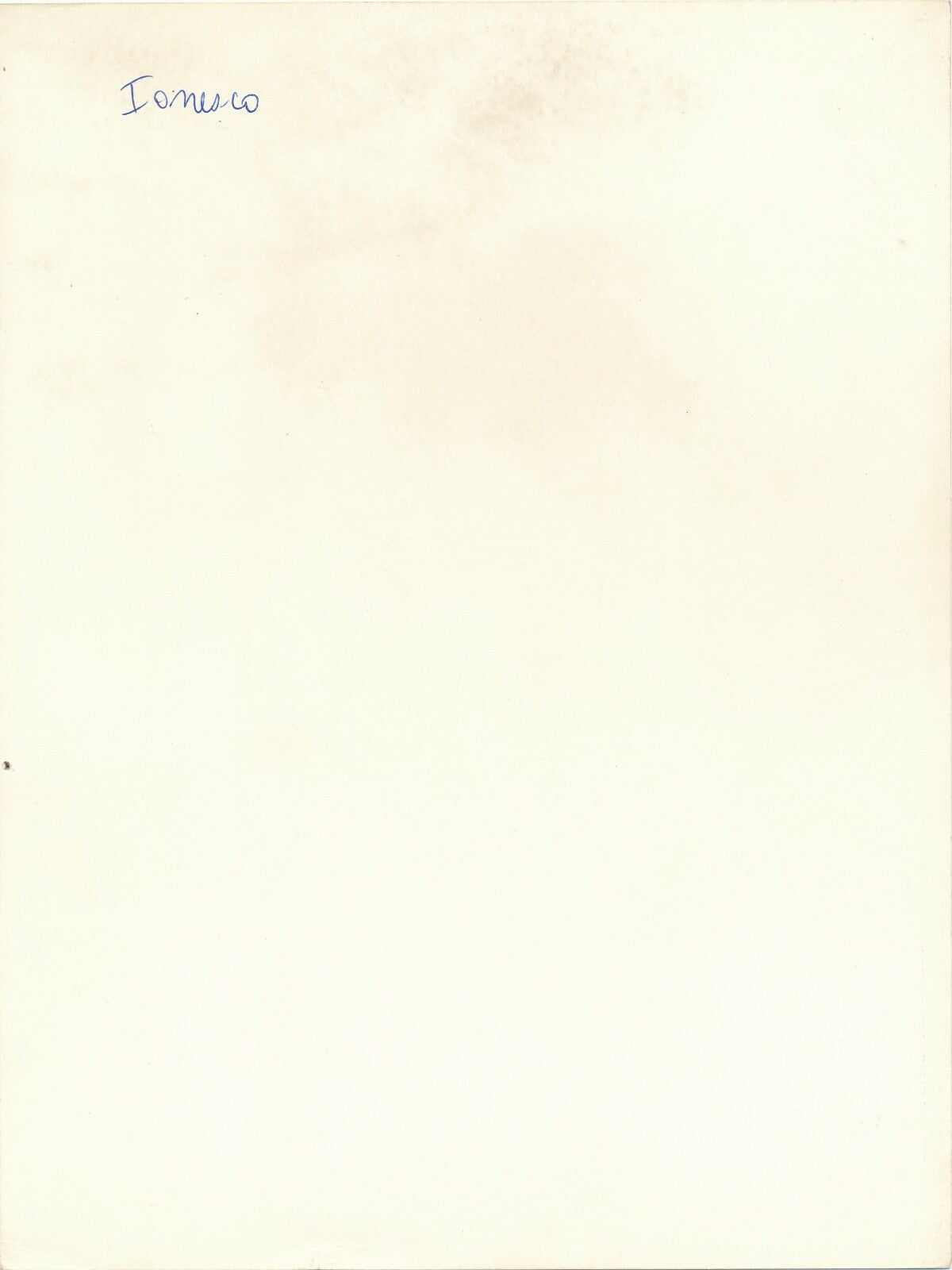 IONESCO dramaturge portrait photo argentique postérieure photographie 