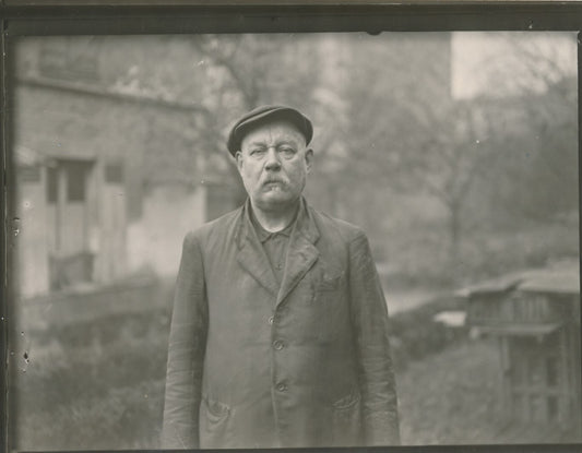 Monsieur DANELLY ouvrier fondeur inventeur 3 photos photographies époque 1937