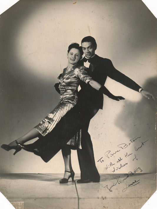 Photo Tirage argentique signée chanteuse singer Betty Lane Big Band