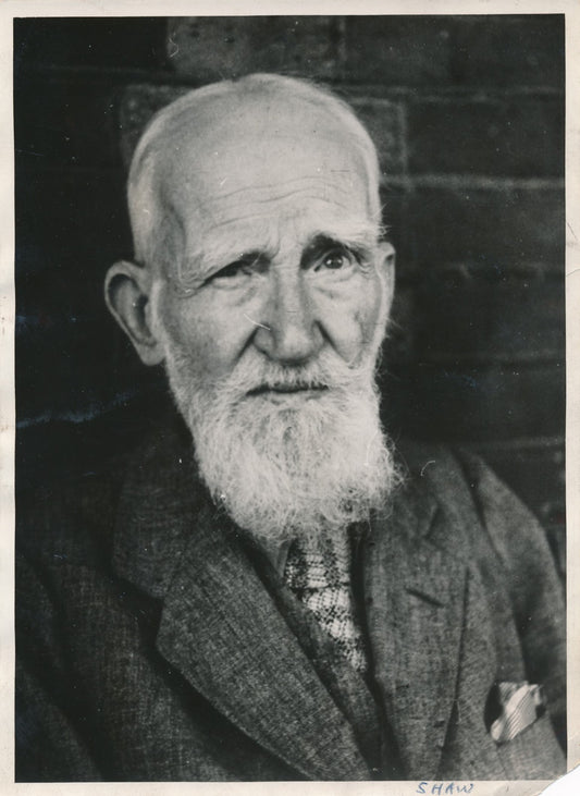 George Bernard Shaw théâtre tirage argentique époque portrait photographie