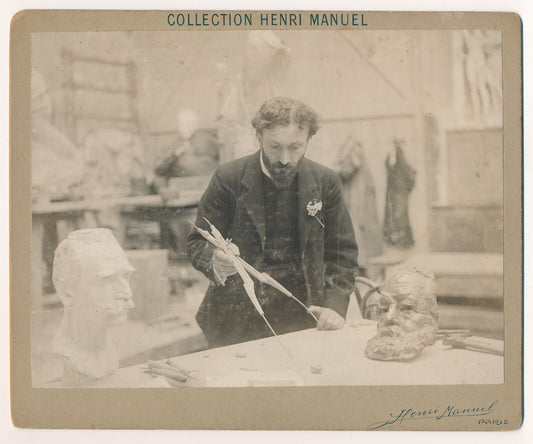 Jean Boucher photo photographie atelier masque Victor Hugo Henri Manuel