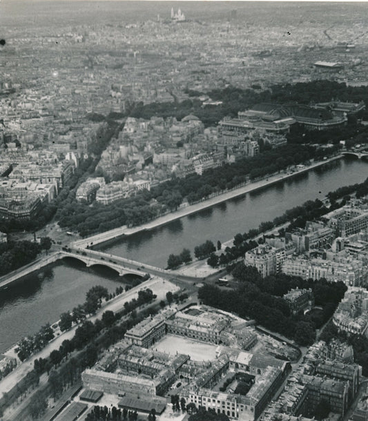 Paris, vue Tour Eiffel photo photographie v. 1950 photographe Georges Bracher