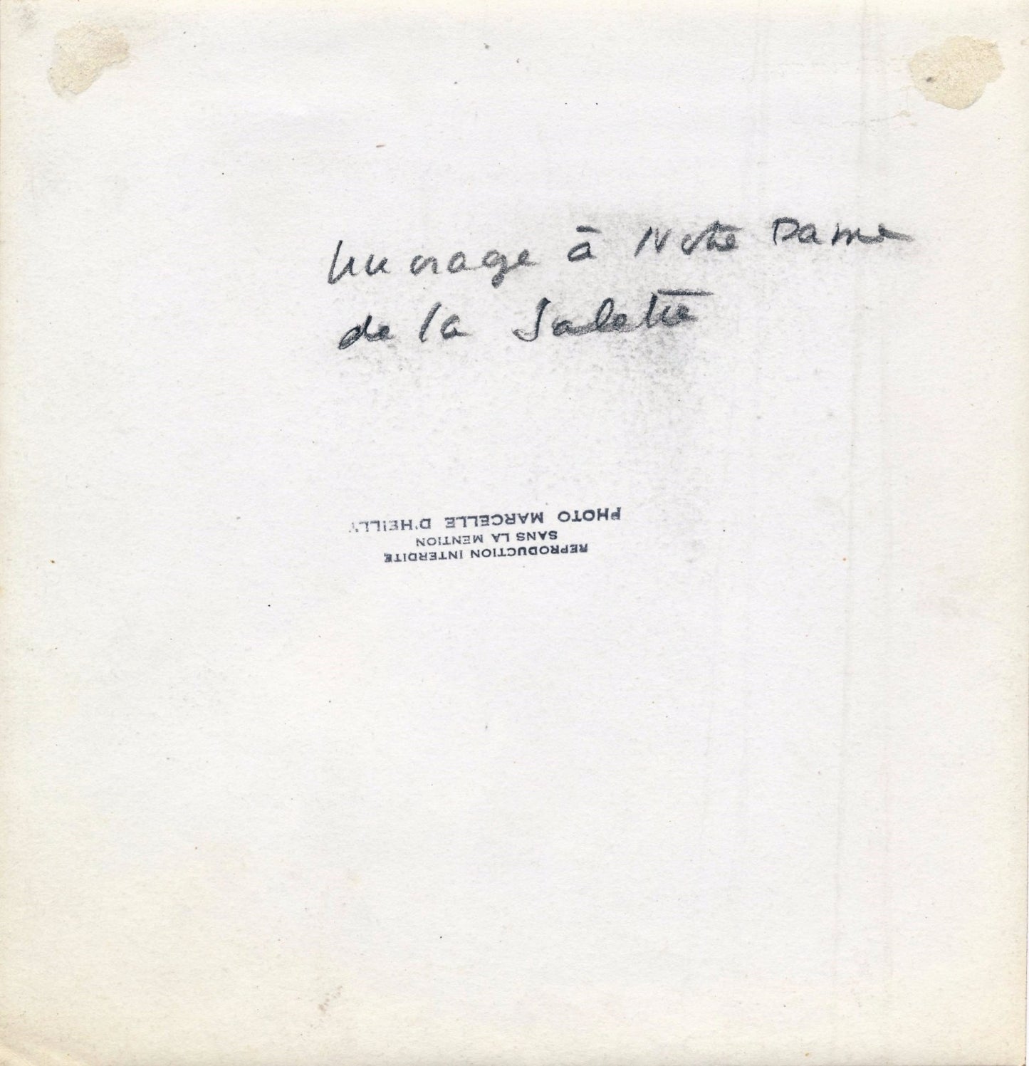 Notre Dame La Salette Isère M. d Heilly v. 1940 photographie d'époque