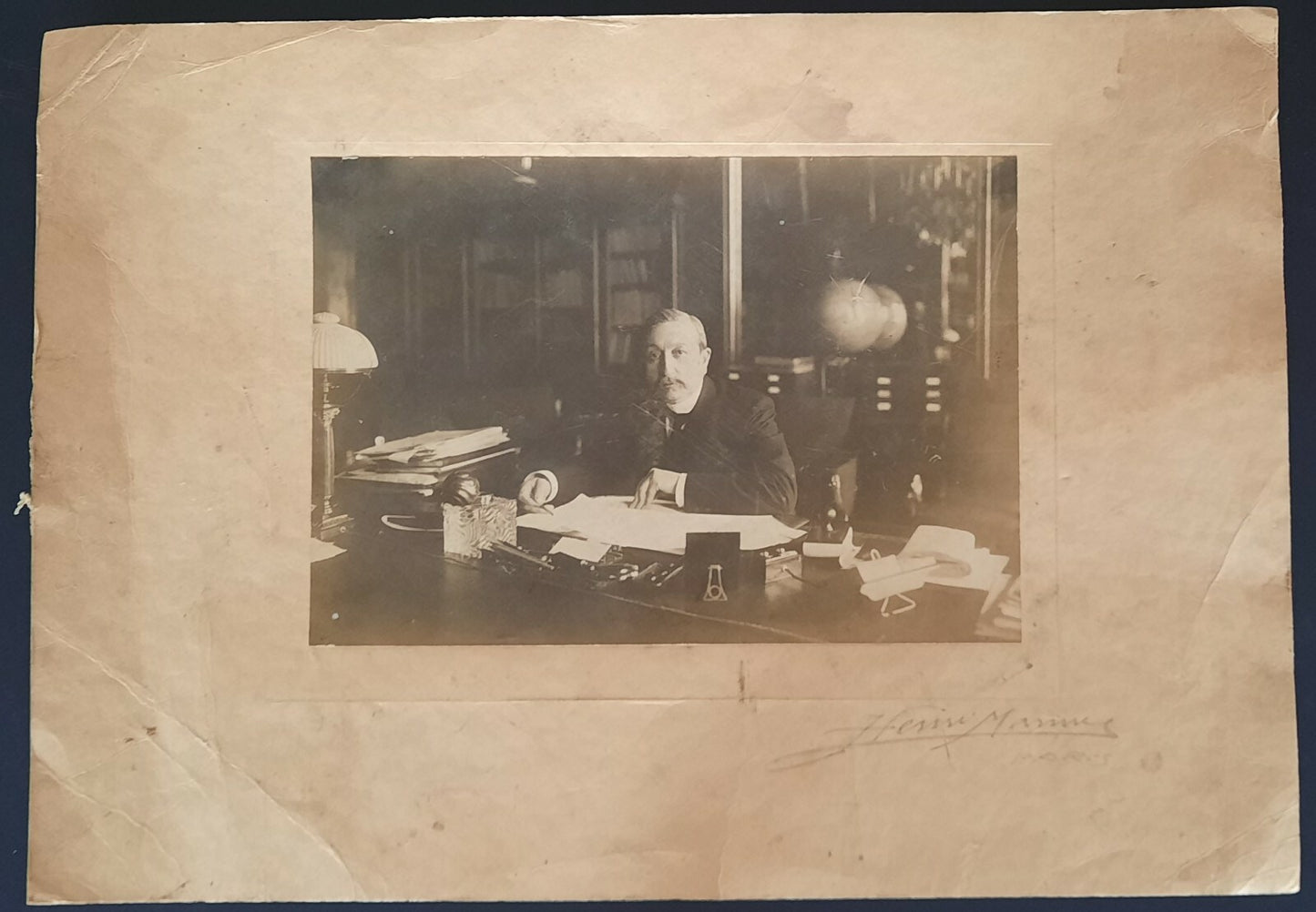 Leopold BELLAN signée Henri Manuel photo photographie