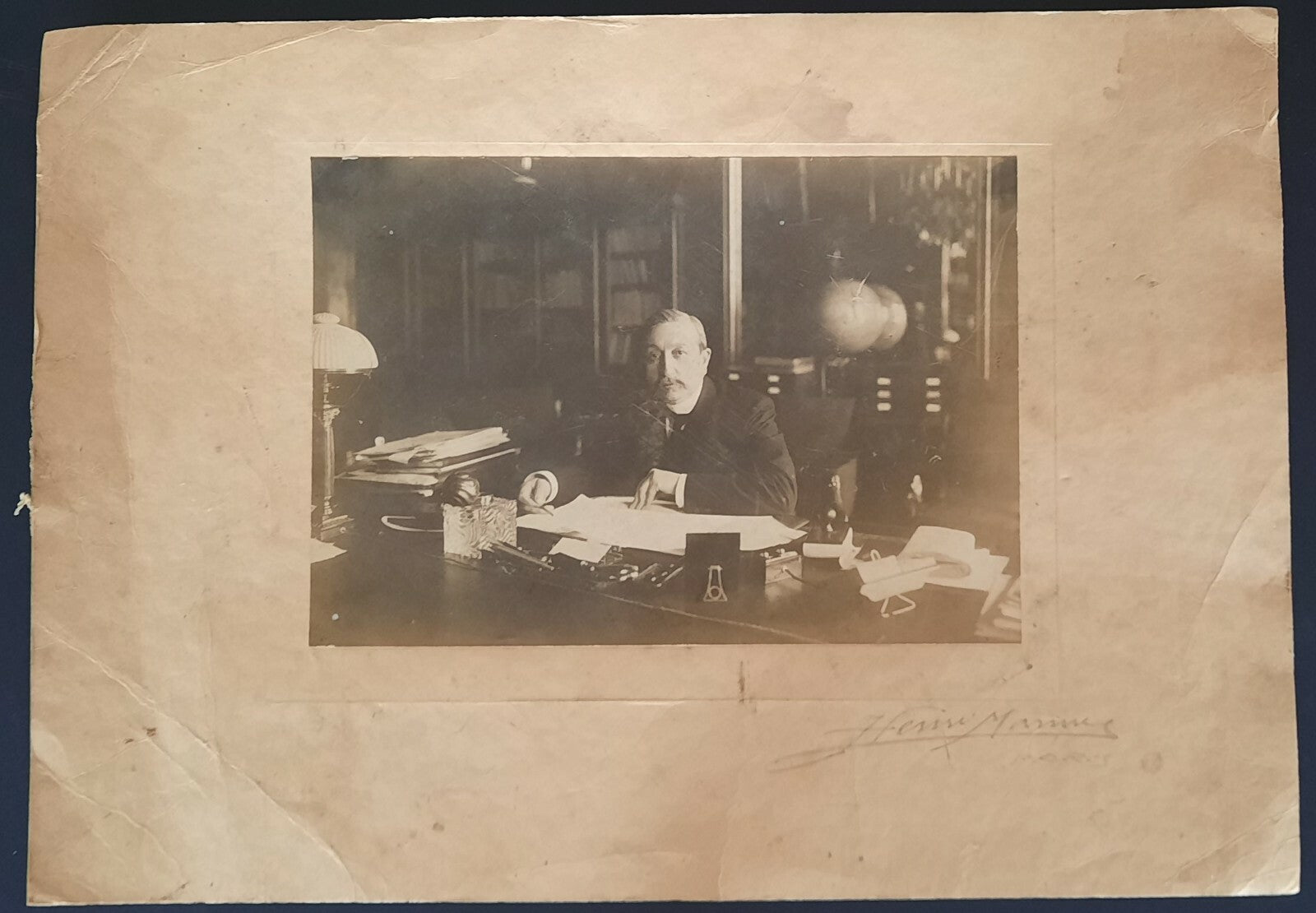 Leopold BELLAN signée Henri Manuel photo photographie