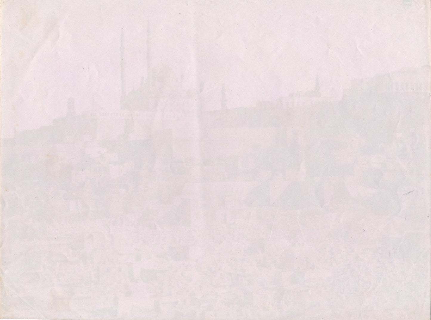 Zangaki albumine époque v. 1880 photo égypte Le Caire citadelle cimetière Tourab