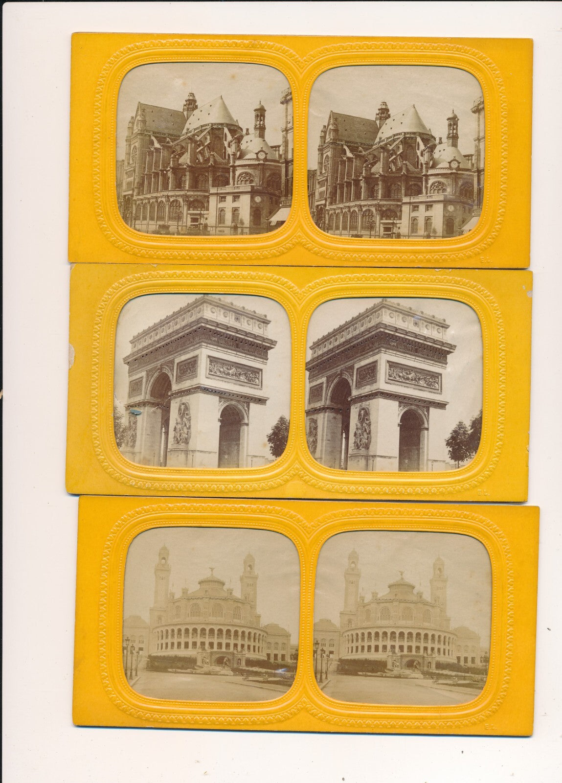 Paris 20 cartes stéréoscopique photo photographie 1860-1901 stéréo stereo