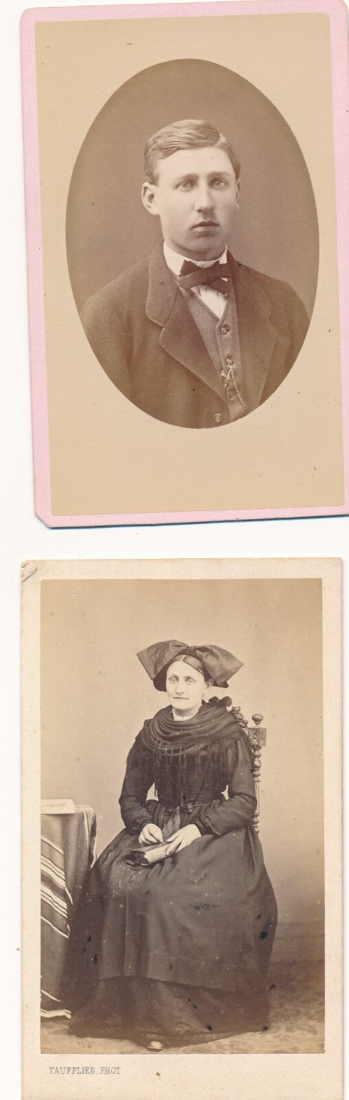 Famille HOLL  GANGLOFF Furdenheim bas Rhein 4 cdv photo photographie