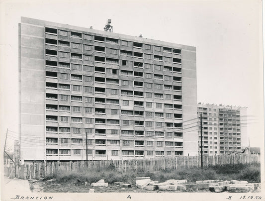 Brancion Paris immeubles architecture 1953 Paris photo photographie 2 photos