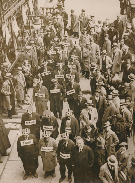 Crise 1929 New York chômeurs manifestation semaine travail 1 dollar photo