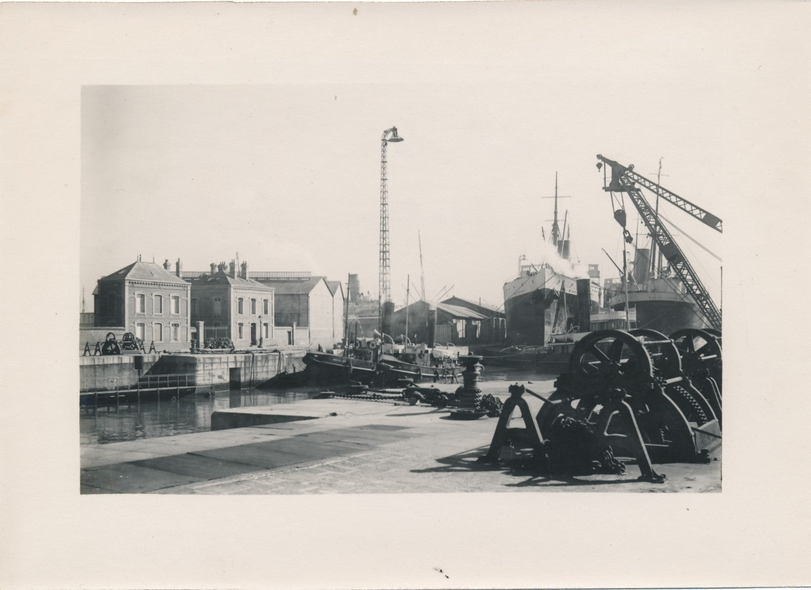Le Havre port 1930 3 photo argentiques début années 1950 Eure Garonne