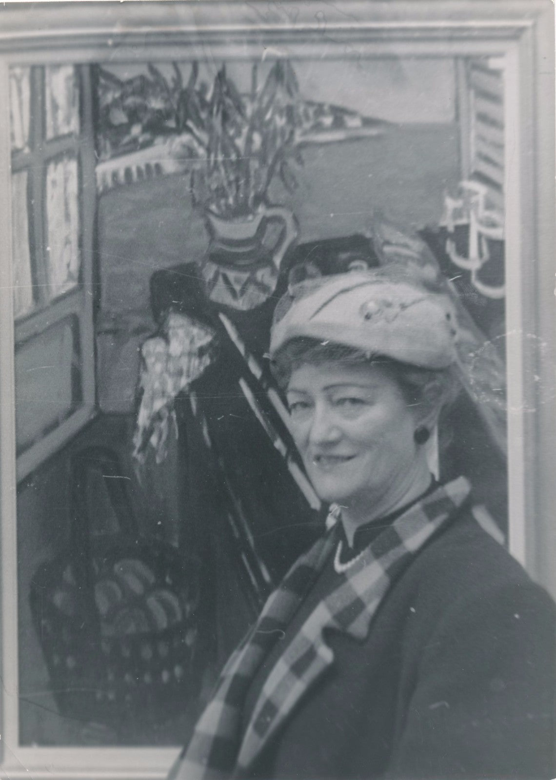 photo Jeanne Laillard tirage argentique époque Nordmann v. 1950 peintre