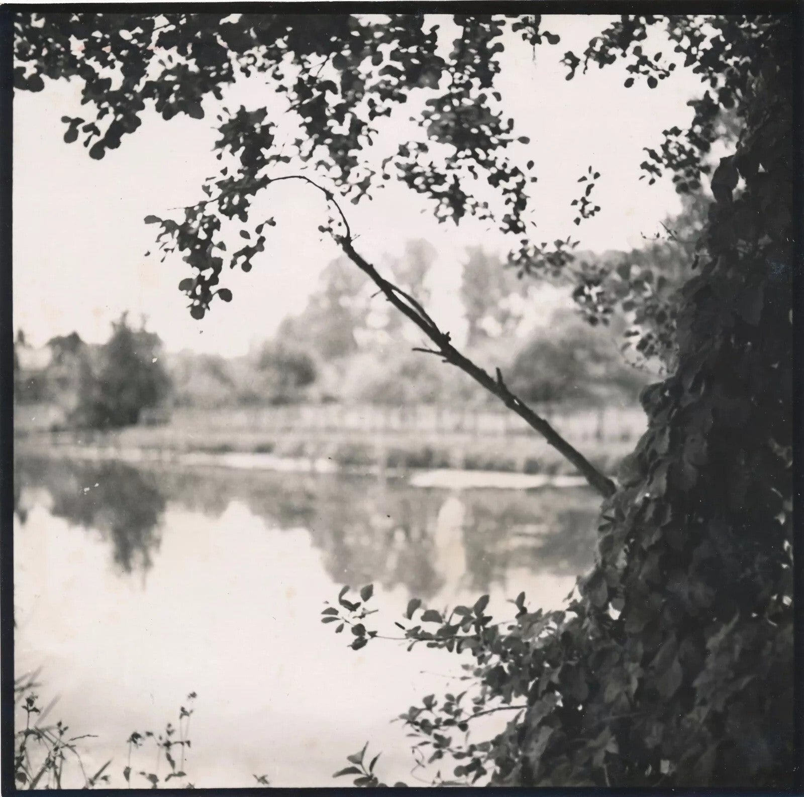 F. Franc-Lamy 3 photo photographie v. 1930 paysage eau péniche