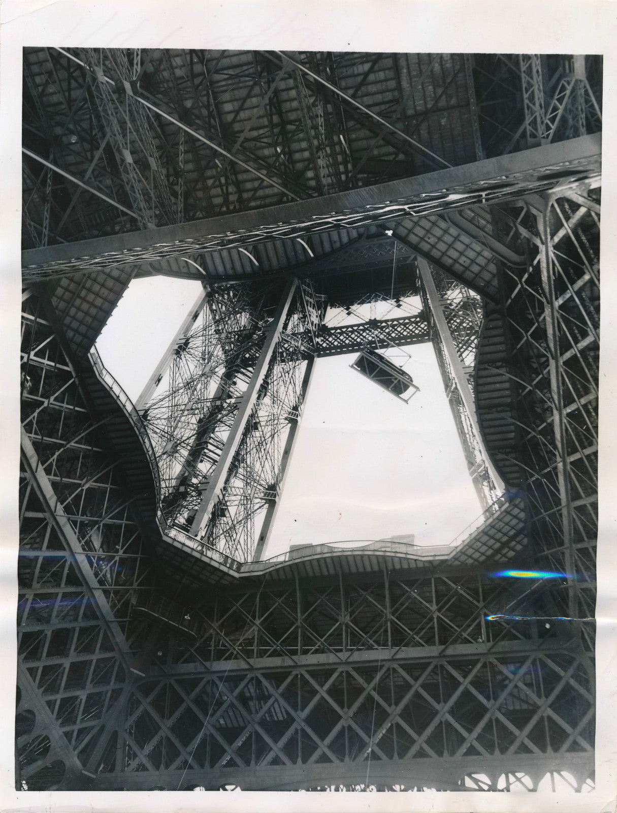Tour Eiffel salon automobile simca architecture tirage argentique photo