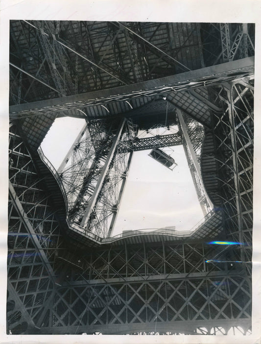 Tour Eiffel salon automobile simca architecture tirage argentique photo