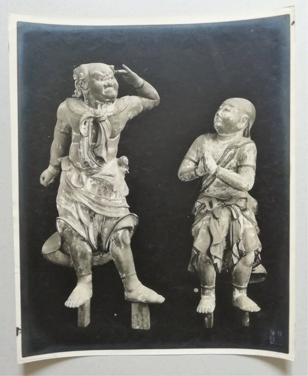 Japon Fudo Myo-o divinité bouddhique photo argentique d’époque années 1940 photo