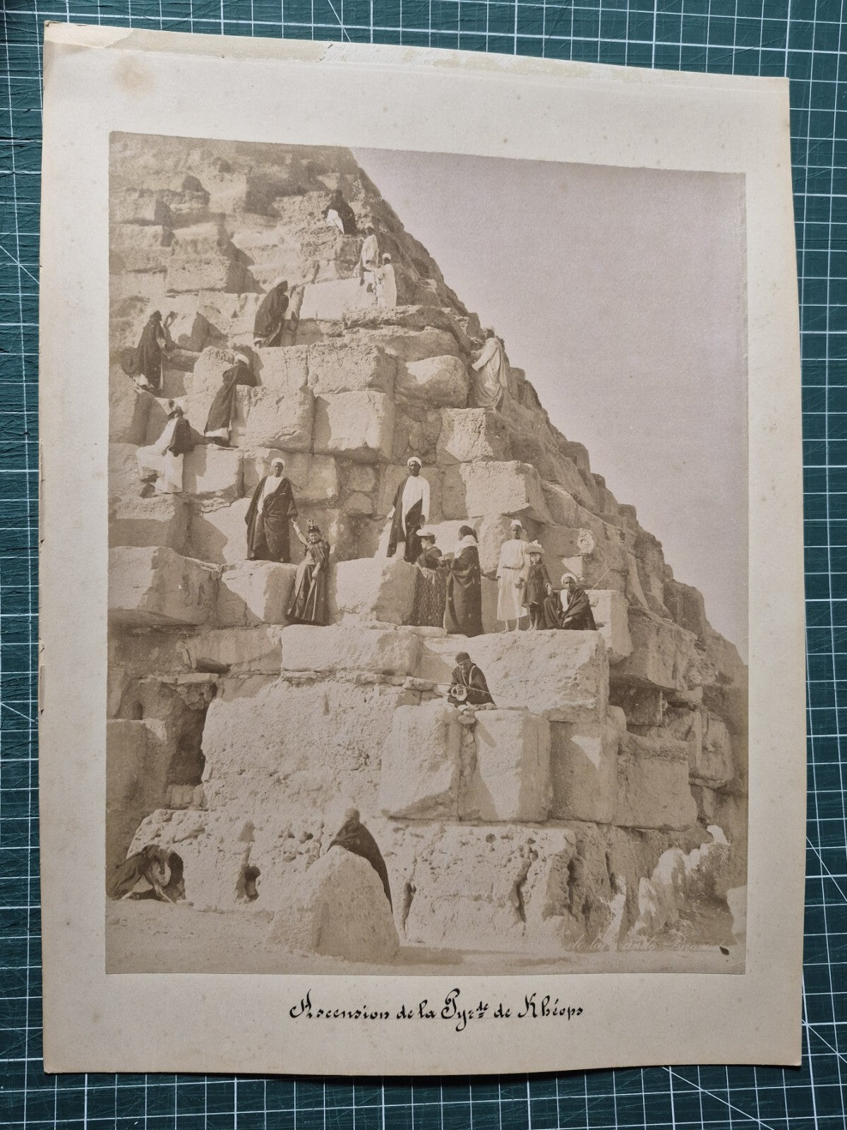 égypte 4 photographie album pyramide Keops Karnak Thèbes v. 1870 albumine photo