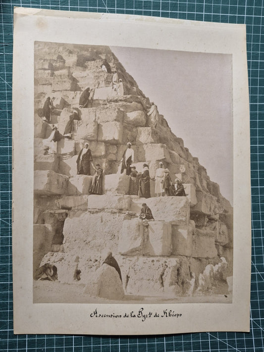 égypte 4 photographie album pyramide Keops Karnak Thèbes v. 1870 albumine photo