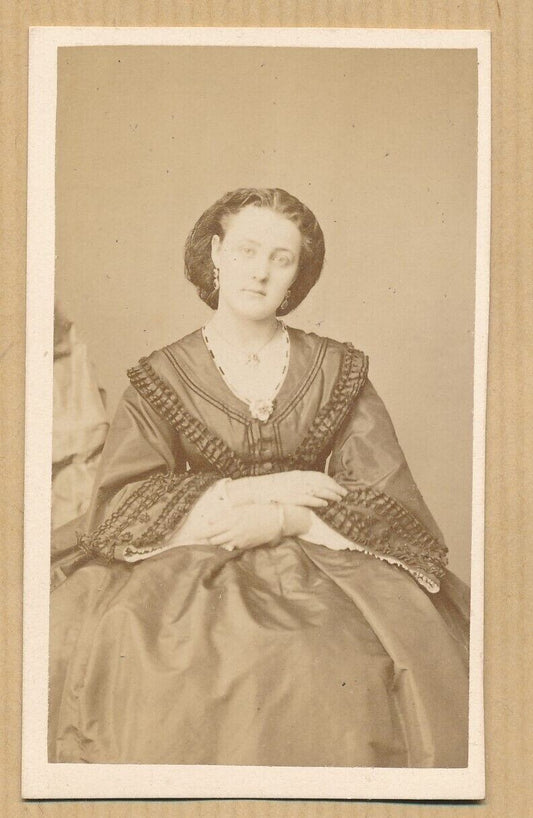 comédienne Marie-Louise FERRARIS  albumine carte visite cdv photo Ulric Grob